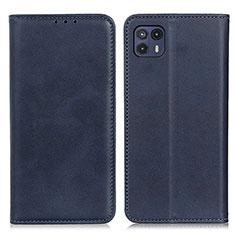 Coque Portefeuille Livre Cuir Etui Clapet A02D pour Motorola Moto G50 5G Bleu