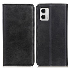 Coque Portefeuille Livre Cuir Etui Clapet A02D pour Motorola Moto G73 5G Noir