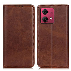 Coque Portefeuille Livre Cuir Etui Clapet A02D pour Motorola Moto G84 5G Marron