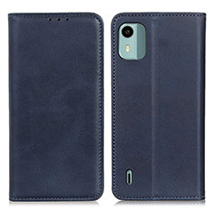 Coque Portefeuille Livre Cuir Etui Clapet A02D pour Nokia C12 Bleu