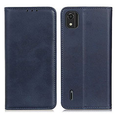 Coque Portefeuille Livre Cuir Etui Clapet A02D pour Nokia C2 2nd Edition Bleu