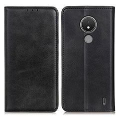 Coque Portefeuille Livre Cuir Etui Clapet A02D pour Nokia C21 Noir