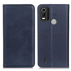 Coque Portefeuille Livre Cuir Etui Clapet A02D pour Nokia C21 Plus Bleu