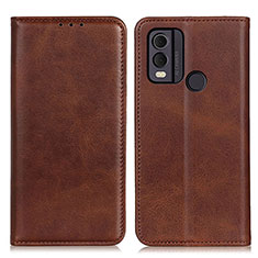 Coque Portefeuille Livre Cuir Etui Clapet A02D pour Nokia C22 Marron