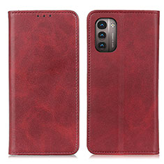 Coque Portefeuille Livre Cuir Etui Clapet A02D pour Nokia G21 Rouge