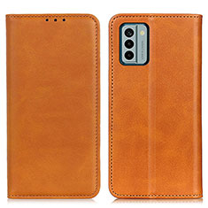 Coque Portefeuille Livre Cuir Etui Clapet A02D pour Nokia G22 Brun Clair