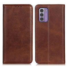 Coque Portefeuille Livre Cuir Etui Clapet A02D pour Nokia G42 5G Marron