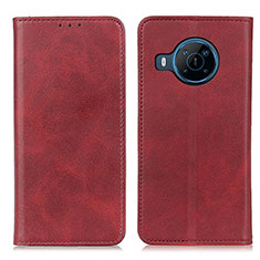 Coque Portefeuille Livre Cuir Etui Clapet A02D pour Nokia X100 5G Rouge