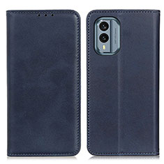 Coque Portefeuille Livre Cuir Etui Clapet A02D pour Nokia X30 5G Bleu