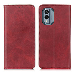 Coque Portefeuille Livre Cuir Etui Clapet A02D pour Nokia X30 5G Rouge