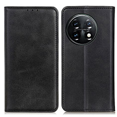 Coque Portefeuille Livre Cuir Etui Clapet A02D pour OnePlus 11 5G Noir