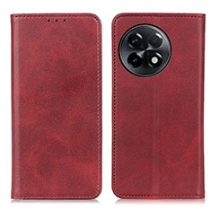 Coque Portefeuille Livre Cuir Etui Clapet A02D pour OnePlus 11R 5G Rouge