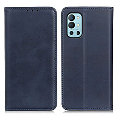 Coque Portefeuille Livre Cuir Etui Clapet A02D pour OnePlus 9R 5G Bleu