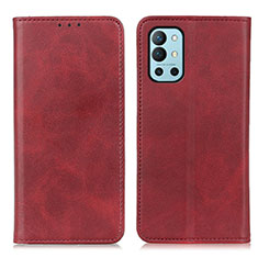 Coque Portefeuille Livre Cuir Etui Clapet A02D pour OnePlus 9R 5G Rouge