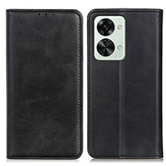 Coque Portefeuille Livre Cuir Etui Clapet A02D pour OnePlus Nord 2T 5G Noir