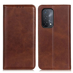 Coque Portefeuille Livre Cuir Etui Clapet A02D pour OnePlus Nord N200 5G Marron