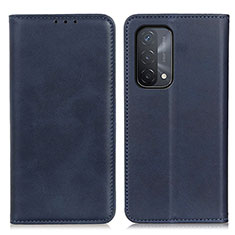 Coque Portefeuille Livre Cuir Etui Clapet A02D pour Oppo A54 5G Bleu