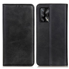 Coque Portefeuille Livre Cuir Etui Clapet A02D pour Oppo F19 Noir