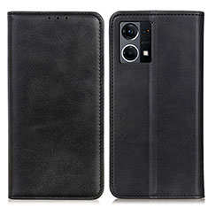 Coque Portefeuille Livre Cuir Etui Clapet A02D pour Oppo F21 Pro 4G Noir