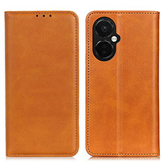 Coque Portefeuille Livre Cuir Etui Clapet A02D pour Oppo K11x 5G Brun Clair