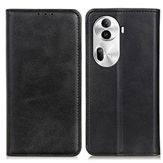 Coque Portefeuille Livre Cuir Etui Clapet A02D pour Oppo Reno11 Pro 5G Noir