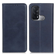 Coque Portefeuille Livre Cuir Etui Clapet A02D pour Oppo Reno5 A Bleu