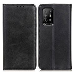 Coque Portefeuille Livre Cuir Etui Clapet A02D pour Oppo Reno5 Z 5G Noir