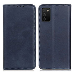 Coque Portefeuille Livre Cuir Etui Clapet A02D pour Samsung Galaxy A02s Bleu
