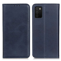 Coque Portefeuille Livre Cuir Etui Clapet A02D pour Samsung Galaxy A03s Bleu