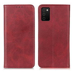 Coque Portefeuille Livre Cuir Etui Clapet A02D pour Samsung Galaxy A03s Rouge