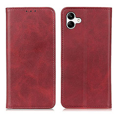 Coque Portefeuille Livre Cuir Etui Clapet A02D pour Samsung Galaxy A04 4G Rouge