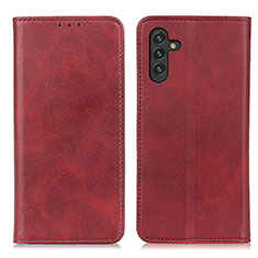 Coque Portefeuille Livre Cuir Etui Clapet A02D pour Samsung Galaxy A04s Rouge