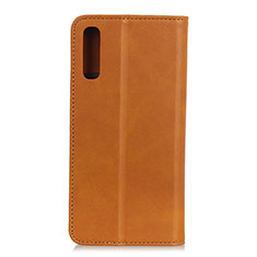 Coque Portefeuille Livre Cuir Etui Clapet A02D pour Samsung Galaxy M02 Brun Clair