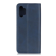 Coque Portefeuille Livre Cuir Etui Clapet A02D pour Samsung Galaxy M32 5G Bleu