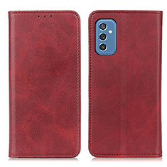 Coque Portefeuille Livre Cuir Etui Clapet A02D pour Samsung Galaxy M52 5G Rouge