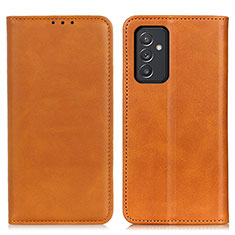 Coque Portefeuille Livre Cuir Etui Clapet A02D pour Samsung Galaxy Quantum2 5G Brun Clair