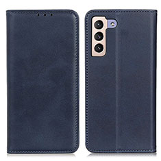 Coque Portefeuille Livre Cuir Etui Clapet A02D pour Samsung Galaxy S21 Plus 5G Bleu
