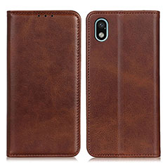 Coque Portefeuille Livre Cuir Etui Clapet A02D pour Sony Xperia Ace III SO-53C Marron