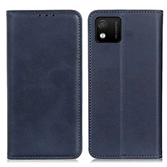 Coque Portefeuille Livre Cuir Etui Clapet A02D pour Wiko Y52 Bleu