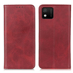 Coque Portefeuille Livre Cuir Etui Clapet A02D pour Wiko Y52 Rouge