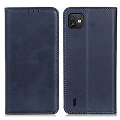 Coque Portefeuille Livre Cuir Etui Clapet A02D pour Wiko Y82 Bleu