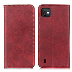 Coque Portefeuille Livre Cuir Etui Clapet A02D pour Wiko Y82 Rouge