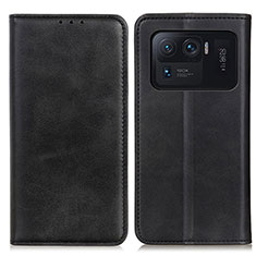 Coque Portefeuille Livre Cuir Etui Clapet A02D pour Xiaomi Mi 11 Ultra 5G Noir
