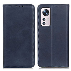 Coque Portefeuille Livre Cuir Etui Clapet A02D pour Xiaomi Mi 12 5G Bleu