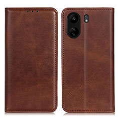 Coque Portefeuille Livre Cuir Etui Clapet A02D pour Xiaomi Poco C65 Marron