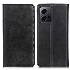 Coque Portefeuille Livre Cuir Etui Clapet A02D pour Xiaomi Redmi Note 12 4G Noir