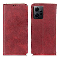 Coque Portefeuille Livre Cuir Etui Clapet A02D pour Xiaomi Redmi Note 12 4G Rouge