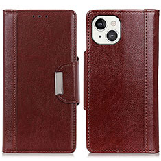 Coque Portefeuille Livre Cuir Etui Clapet A03 pour Apple iPhone 15 Rouge