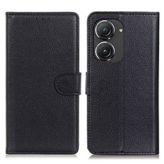 Coque Portefeuille Livre Cuir Etui Clapet A03D pour Asus Zenfone 9 Noir