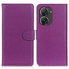 Coque Portefeuille Livre Cuir Etui Clapet A03D pour Asus Zenfone 9 Rouge